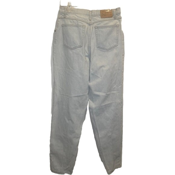 VTG 90s Eddie Bauer Jeans Womens Light Wash Tapered High Rise Mom Jeans Sz 12 - Picture 4 of 10